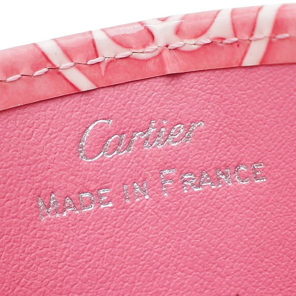 Cartier Pink Leather Happy Birthday Card Holder- NEW with Box and Dust Bag! - Picture 8 of 8